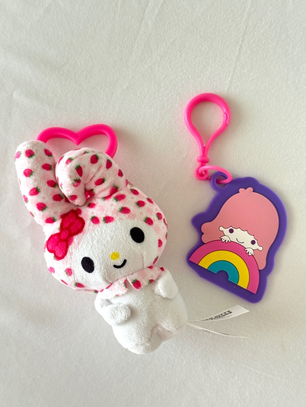 2 Sanrio Keychains (My Melody & Little Twin Stars)
